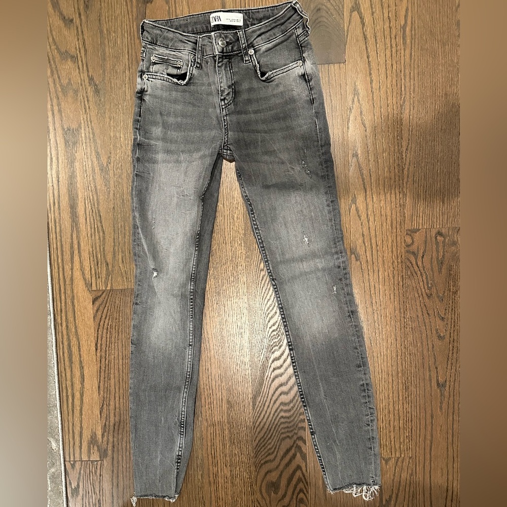 Zara skinny arctic grey jeans